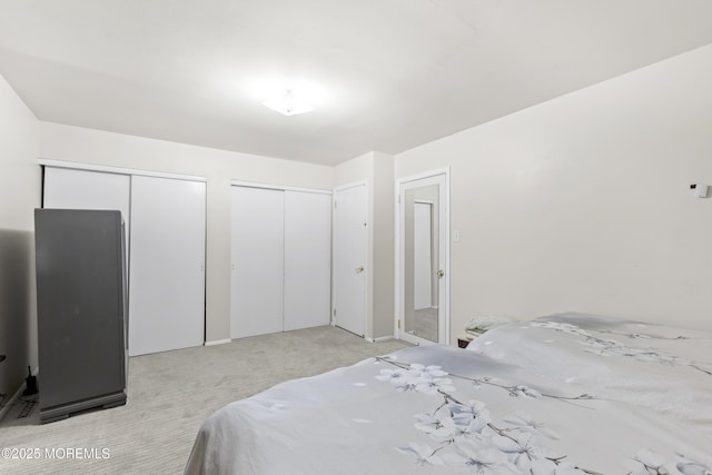 129 Tudor Ct, Lakewood, NJ 08701 - bedroom featuring two closets and light colored carpet