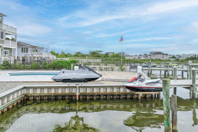 2029 Bay Blvd, Ortley Beach, NJ 08751 - dock area featuring a water view