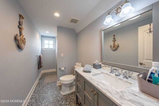 2029 Bay Blvd, Ortley Beach, NJ 08751 - full bathroom featuring vanity, recessed lighting, and a shower