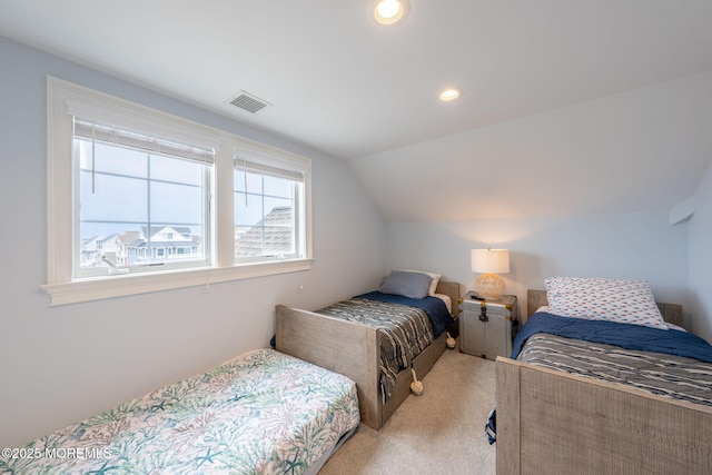 2029 Bay Blvd, Ortley Beach, NJ 08751 - bedroom with carpet, lofted ceiling, and recessed lighting