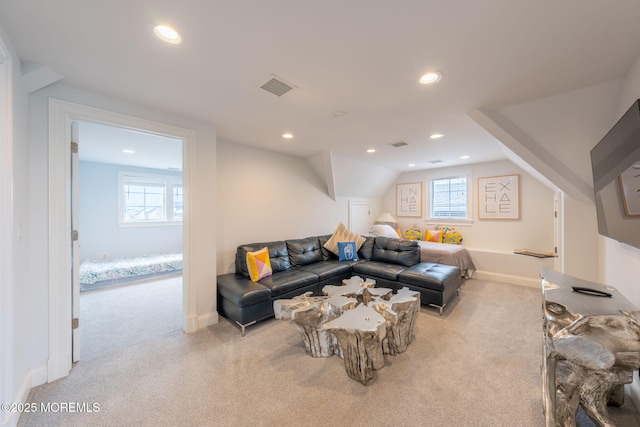 2029 Bay Blvd, Ortley Beach, NJ 08751 - living room featuring carpet flooring and recessed lighting
