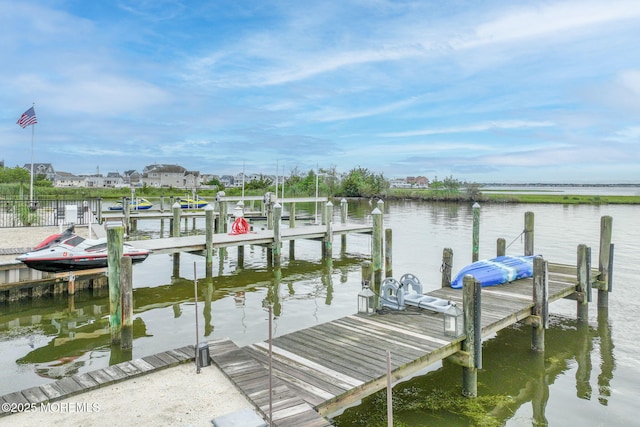 2029 Bay Blvd, Ortley Beach, NJ 08751 - dock featuring a water view and boat lift