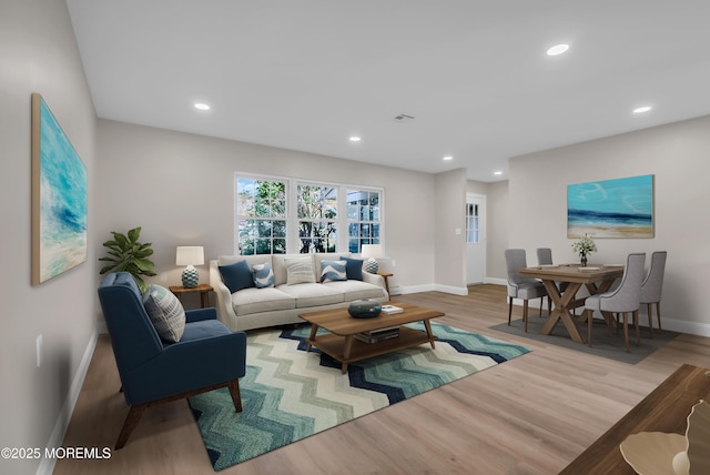 402 Picardy Ct Unit B, Lakewood, NJ 08701 - living area featuring wood finished floors and recessed lighting