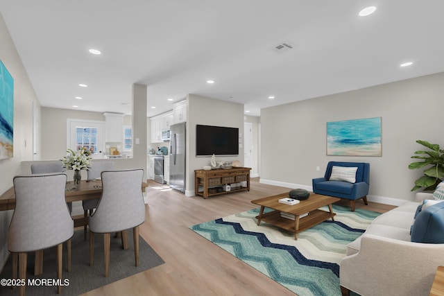 402 Picardy Ct Unit B, Lakewood, NJ 08701 - living room with light wood-type flooring and recessed lighting
