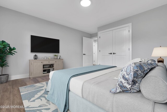 402 Picardy Ct Unit B, Lakewood, NJ 08701 - bedroom with wood finished floors and a closet