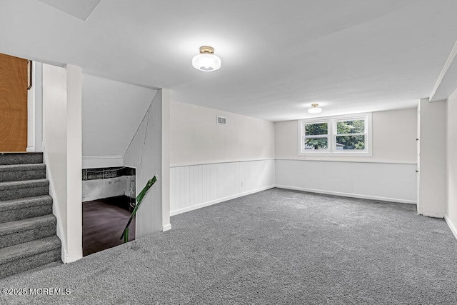 1528 Stuyvesant Ave, Ewing, NJ 08618 - carpeted empty room with stairs