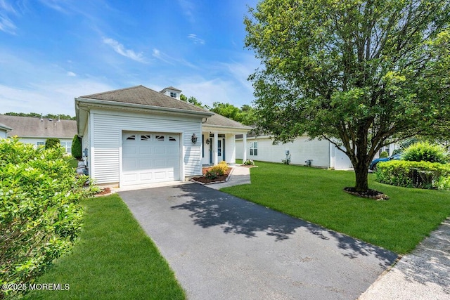 29 Goldenedge Way, Lakewood, NJ 08701 - view of front of home with asphalt driveway, an attached garage, and a front yard
