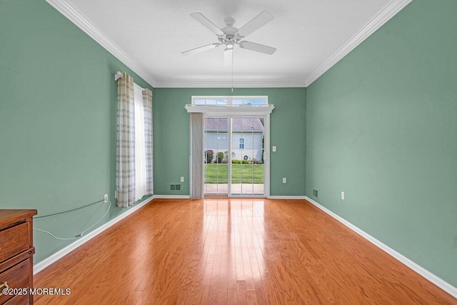 29 Goldenedge Way, Lakewood, NJ 08701 - unfurnished room with a ceiling fan, wood finished floors, and crown molding