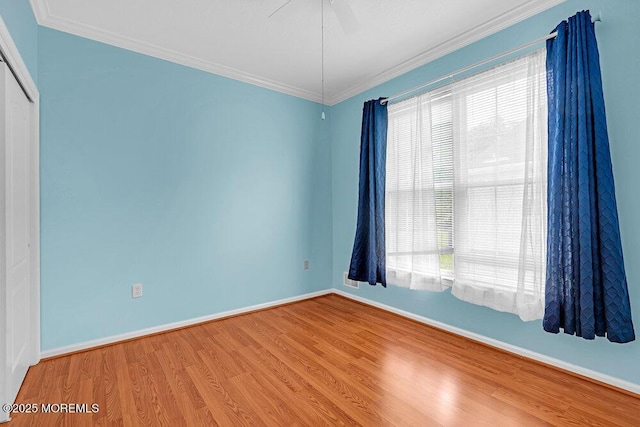 29 Goldenedge Way, Lakewood, NJ 08701 - unfurnished room with wood finished floors, ornamental molding, and a ceiling fan