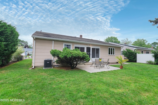 5 Bennington Dr, Toms River, NJ 08757 - back of house with a patio area and a chimney