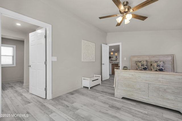 3 Casey Ct, Barnegat, NJ 08005 - living area with ceiling fan, light wood-style floors, and vaulted ceiling