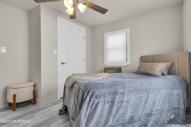 3 Casey Ct, Barnegat, NJ 08005 - bedroom featuring light wood-type flooring and a ceiling fan