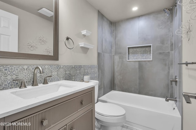 3 Casey Ct, Barnegat, NJ 08005 - full bath with vanity, bathtub / shower combination, and recessed lighting