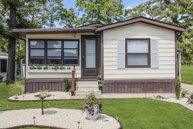3 Casey Ct, Barnegat, NJ 08005 - manufactured / mobile home featuring a front lawn