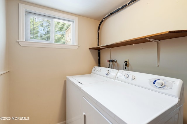 235 Long Branch Ave, Bayville, NJ 08721 - laundry room featuring washing machine and dryer