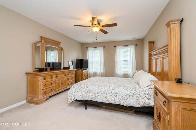 96 Bridle Path, Bayville, NJ 08721 - bedroom featuring light carpet and a ceiling fan