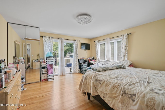 131 W 3rd St, Howell, NJ 07731 - bedroom featuring access to exterior and light wood-style floors