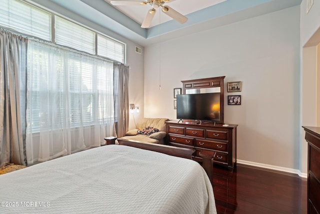 57 Mirage Blvd, Barnegat, NJ 08005 - bedroom featuring dark wood-style floors and a ceiling fan