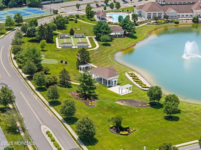57 Mirage Blvd, Barnegat, NJ 08005 - drone / aerial view of a large body of water and a pool
