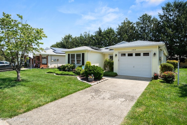188 Lions Head Blvd S, Brick, NJ 08723 - ranch-style home with a garage, concrete driveway, and a front lawn