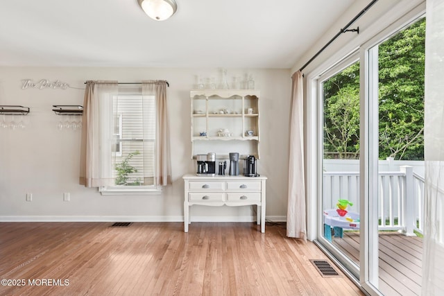 98 Washington St, Keyport, NJ 07735 - dining space featuring light wood-type flooring and baseboards