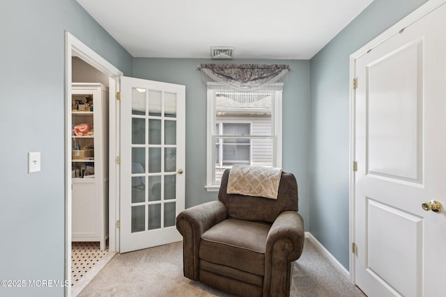 98 Washington St, Keyport, NJ 07735 - sitting room featuring carpet floors and baseboards