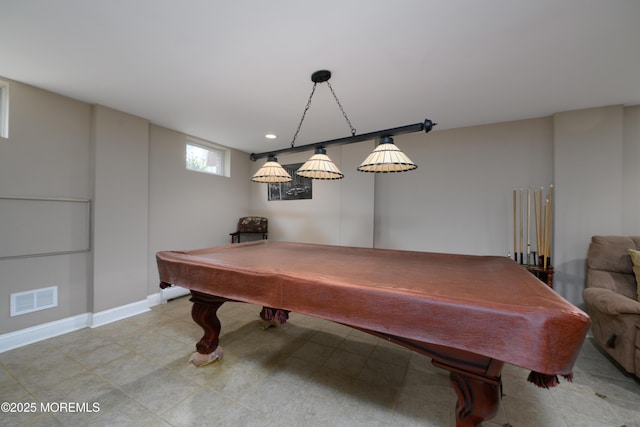 41 Cedar St, Keyport, NJ 07735 - game room featuring billiards table and recessed lighting