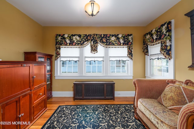 41 Cedar St, Keyport, NJ 07735 - living area with light wood-type flooring and baseboards
