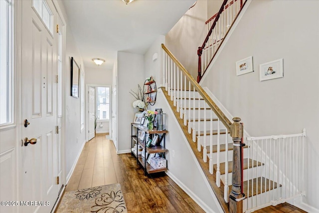 2 Lawley Dr, Lincroft, NJ 07738 - entryway featuring wood finished floors and stairs