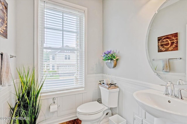 2 Lawley Dr, Lincroft, NJ 07738 - bathroom with wainscoting and vanity