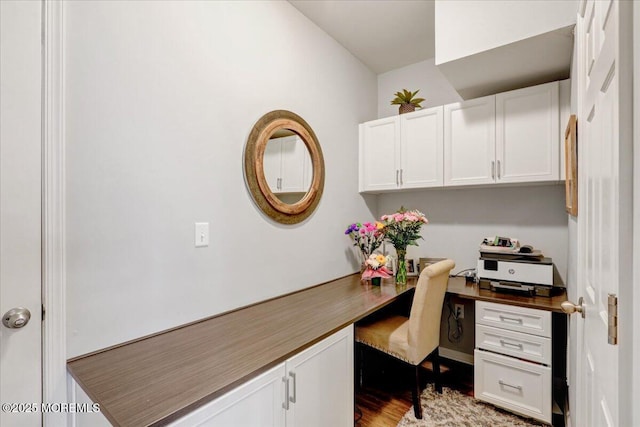 2 Lawley Dr, Lincroft, NJ 07738 - home office featuring built in desk and wood finished floors
