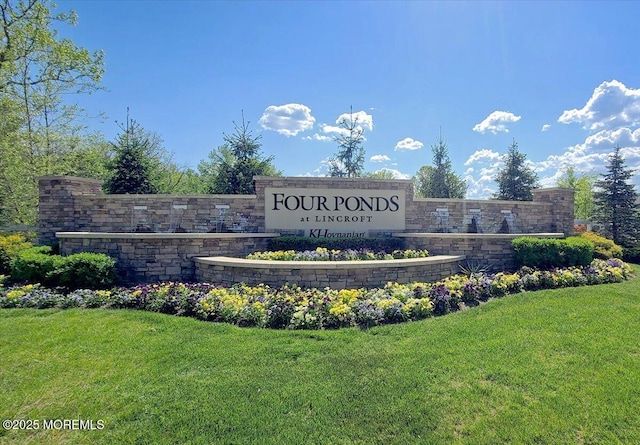 2 Lawley Dr, Lincroft, NJ 07738 - community / neighborhood sign with a lawn