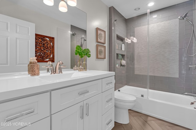 45 Erin Dr, Jackson, NJ 08527 - full bath featuring vanity, shower / bathtub combination, and recessed lighting
