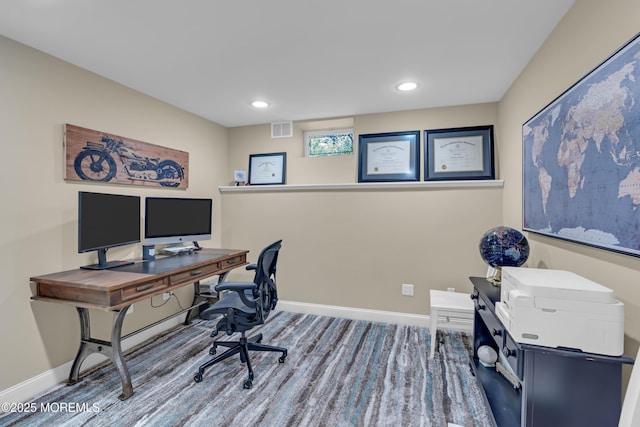 45 Erin Dr, Jackson, NJ 08527 - carpeted office space featuring baseboards and recessed lighting