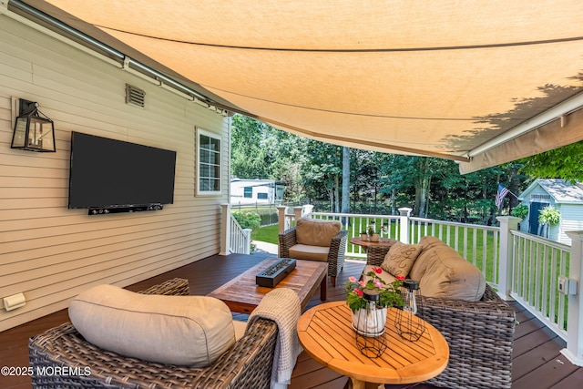 45 Erin Dr, Jackson, NJ 08527 - wooden deck with an outdoor hangout area