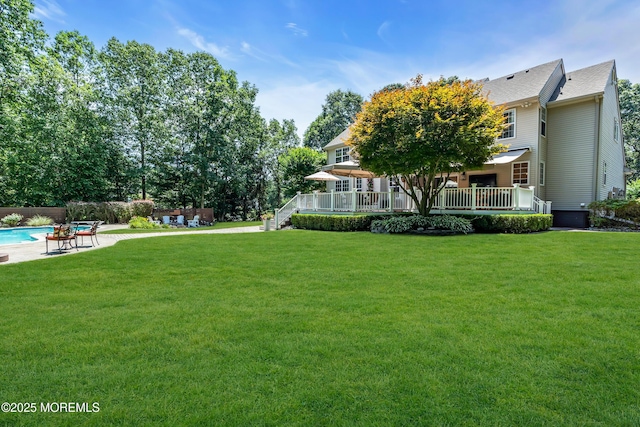 45 Erin Dr, Jackson, NJ 08527 - view of green lawn with a deck