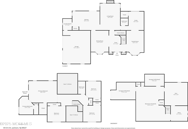 45 Erin Dr, Jackson, NJ 08527 - view of floor plan / room layout