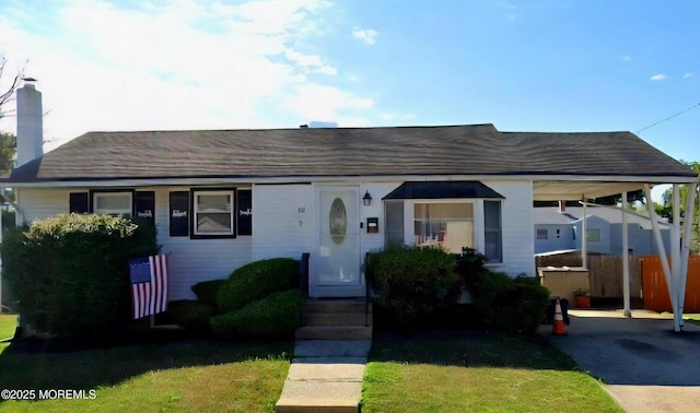 311 Harrison Ave, Union Beach, NJ 07735 - view of front of house with a chimney and roof with shingles