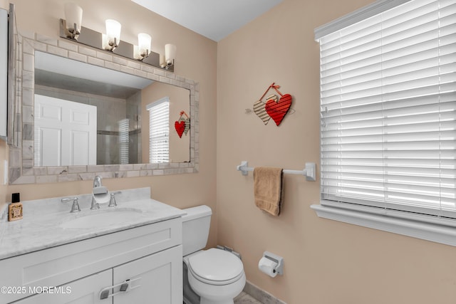 4 Queens Pass, Colts Neck, NJ 07722 - bathroom featuring vanity and a shower with door