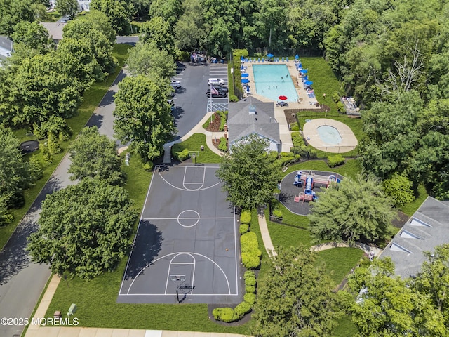 4 Queens Pass, Colts Neck, NJ 07722 - drone / aerial view of a pool
