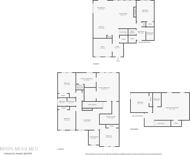3 Devon Dr, Howell, NJ 07731 - view of floor plan / room layout