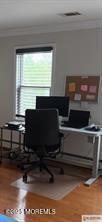 33 Tennent Ave, Englishtown, NJ 07726 - office featuring crown molding and wood finished floors