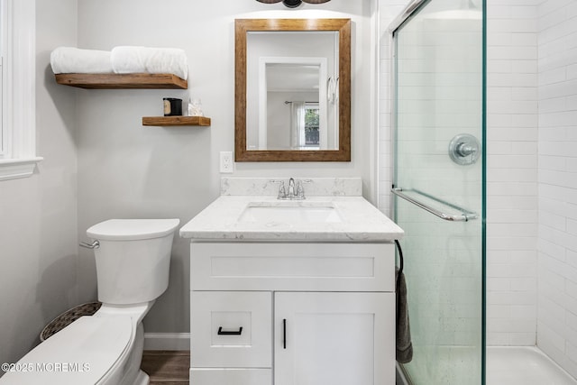2120 Frances Dr, Point Pleasant, NJ 08742 - bathroom with vanity and a tile shower