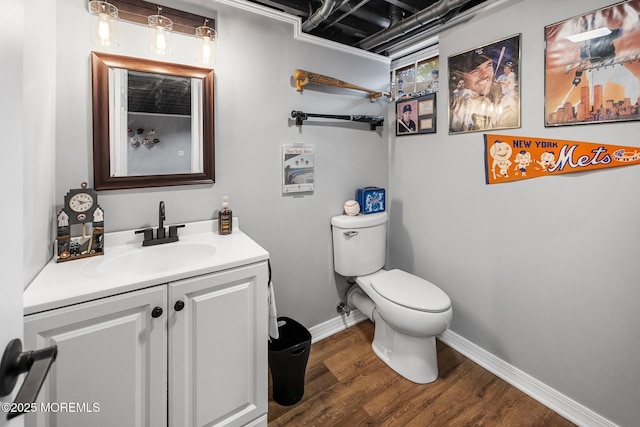 2120 Frances Dr, Point Pleasant, NJ 08742 - bathroom featuring vanity and wood finished floors