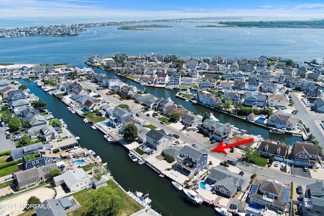 1735 Certainty Dr, Point Pleasant, NJ 08742 - aerial overview of property's location featuring a large body of water and nearby suburban area