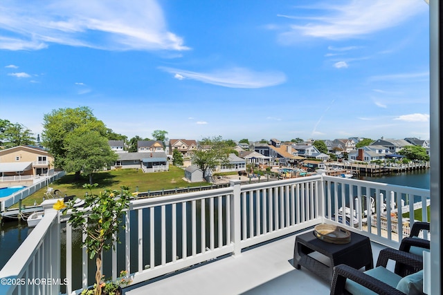 1735 Certainty Dr, Point Pleasant, NJ 08742 - balcony featuring a residential view and a water view