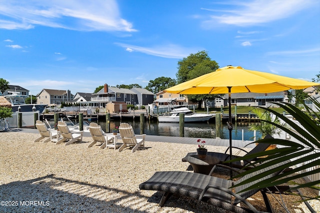 1735 Certainty Dr, Point Pleasant, NJ 08742 - dock featuring a water view and a residential view