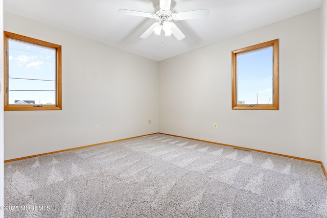 4 W Shrewsbury Dr, Little Egg Harbor, NJ 08087 - unfurnished room featuring carpet flooring, plenty of natural light, and a ceiling fan