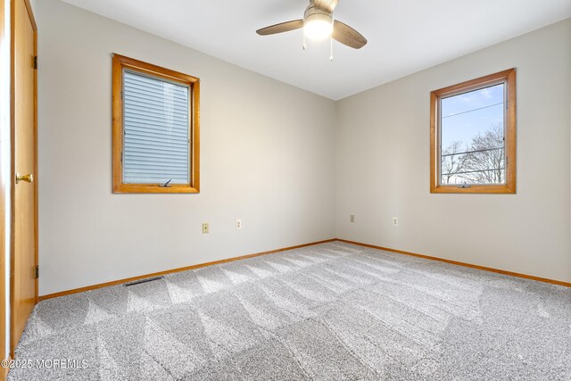 4 W Shrewsbury Dr, Little Egg Harbor, NJ 08087 - spare room featuring carpet flooring and ceiling fan