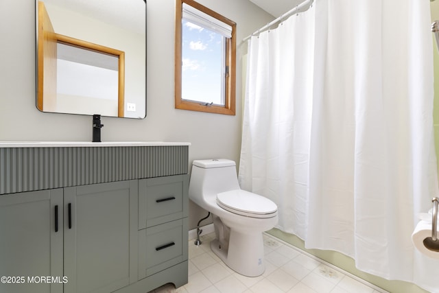 4 W Shrewsbury Dr, Little Egg Harbor, NJ 08087 - bathroom featuring vanity and a shower with curtain